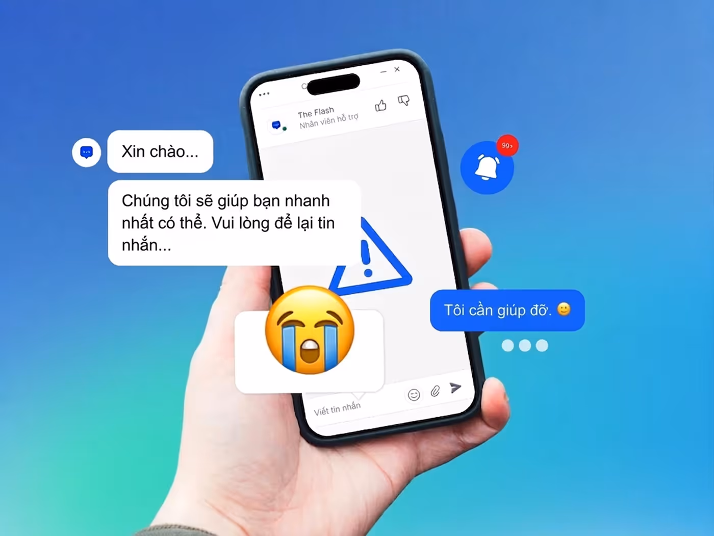 Lượng chat tăng - chất lượng phản hồi giảm